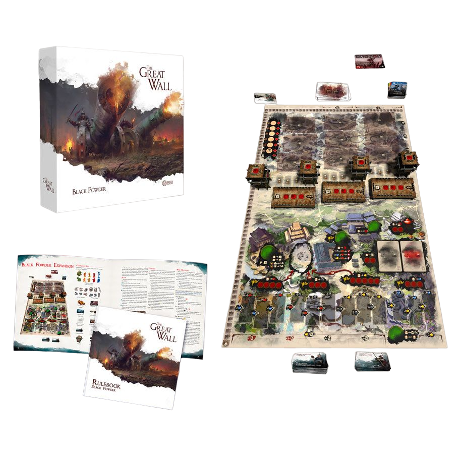 The Great Wall: Black Powder strategy Board Game Expansion play set up