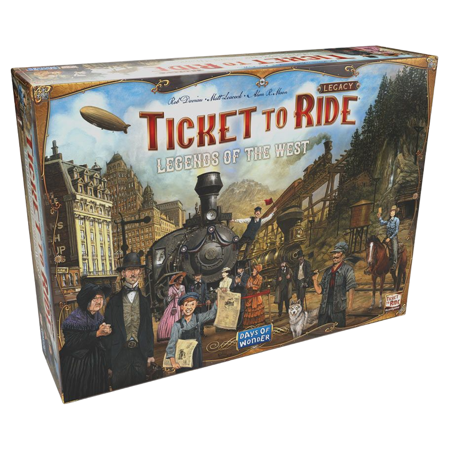 Ticket to Ride legacy legends of the west family strategy board game box front