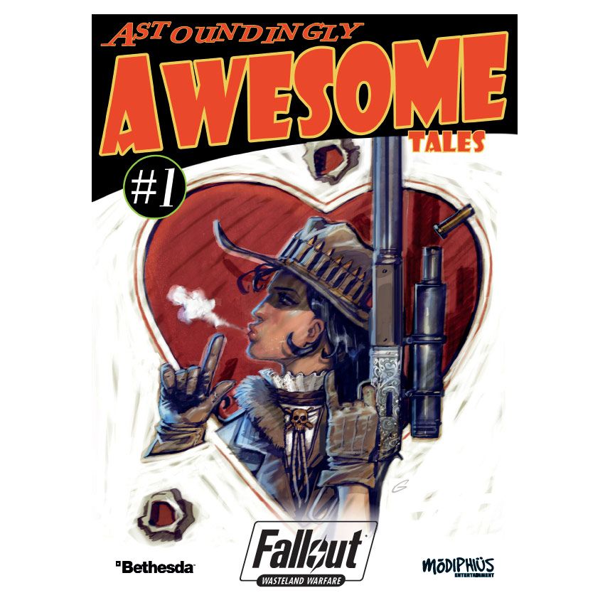 Fallout: Wasteland Warfare - Astoundingly Awesome Tales, Chapter 1 Board Game Expansion Cover