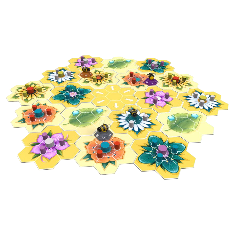 Beez Board Game Play Setup