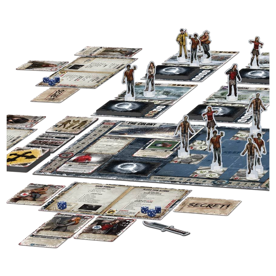 Dead of Winter Board Game Play Characters on Maps