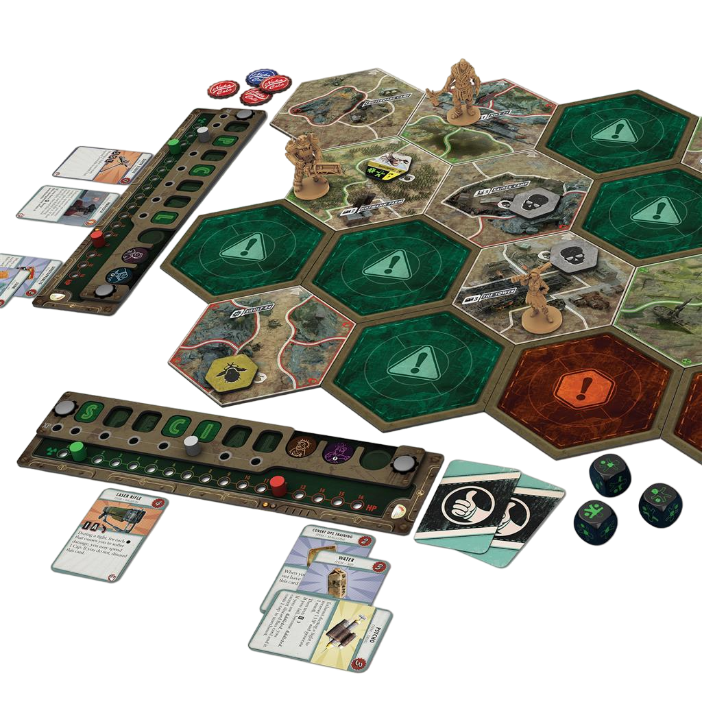 Fallout: The Board Game Set Up in Play