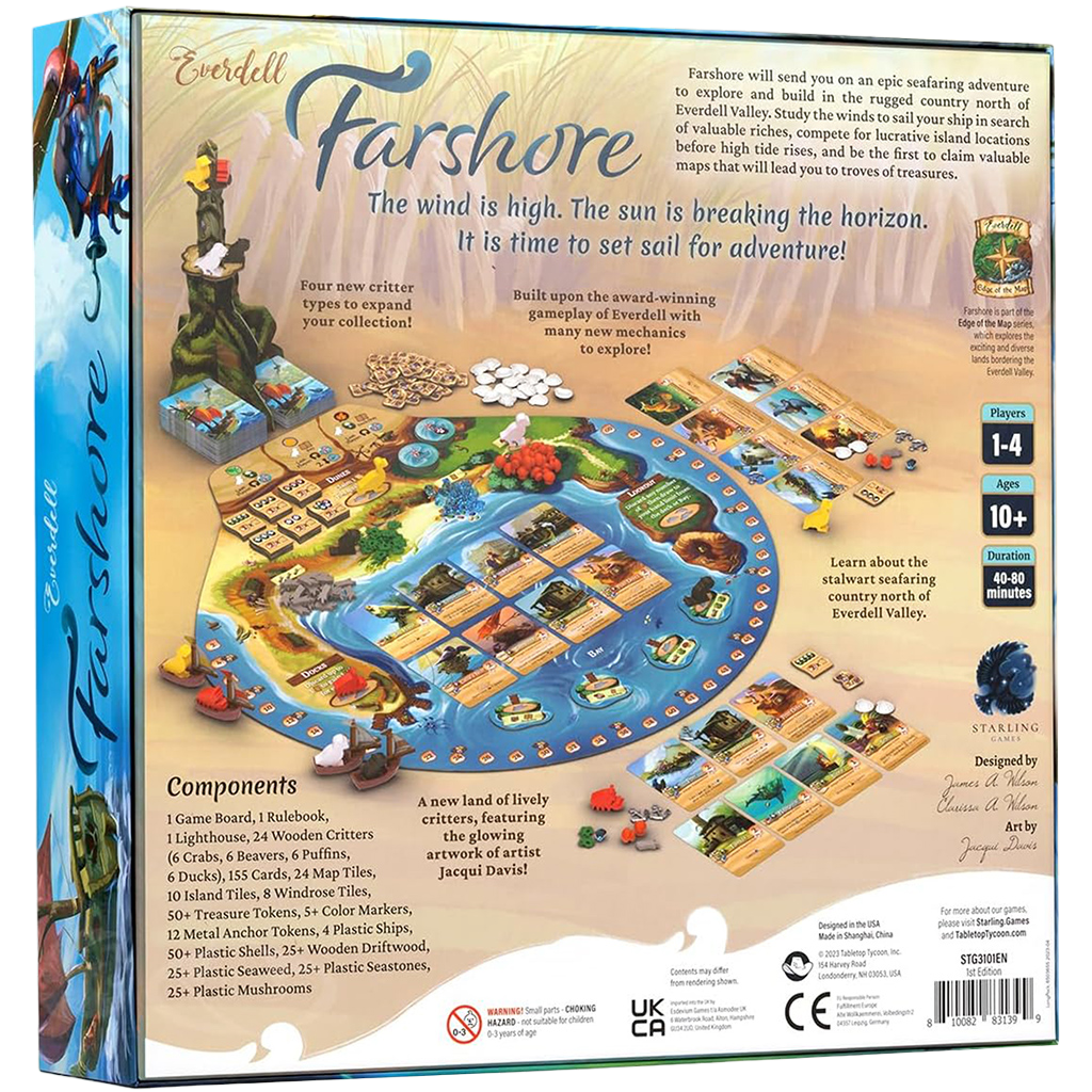 Everdell: Farshore Family Strategy Board Game Box Back