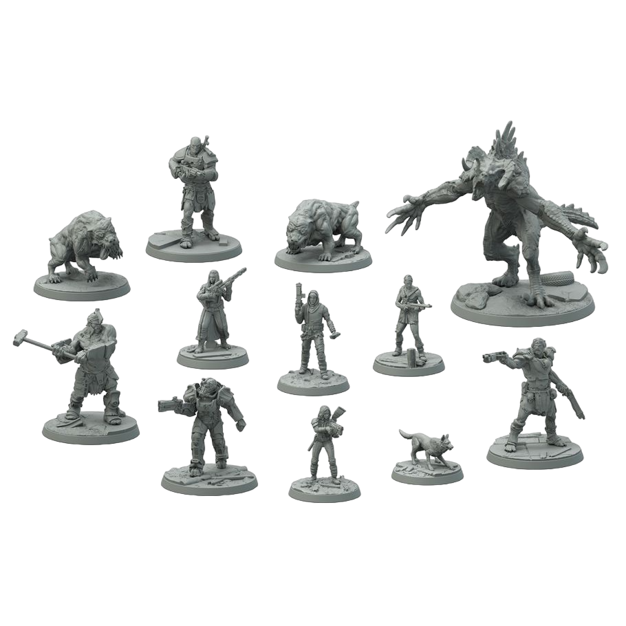 Fallout: Wasteland Warfare - Starter Set Board Game Miniatures