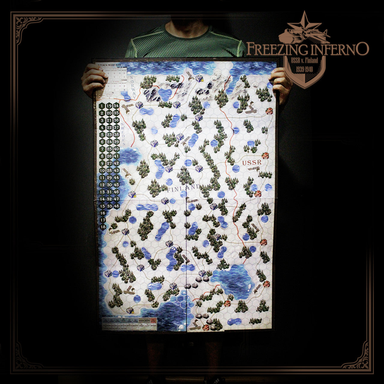 Freezing Inferno War Board Game map