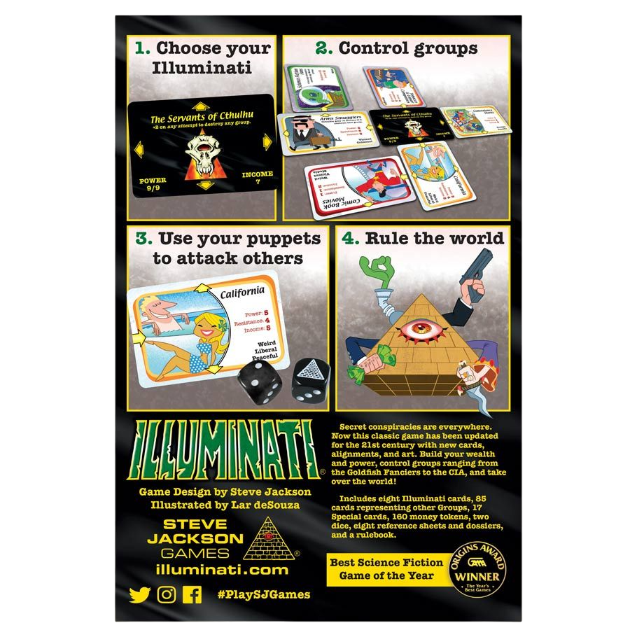 steve jackson games Illuminati board game cover front
