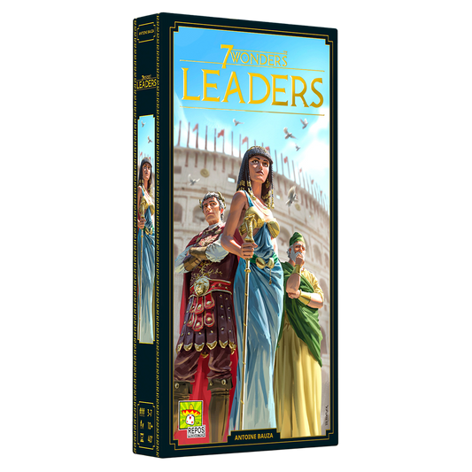 7 Wonders: Leaders Board Game Expansion Box Front Left