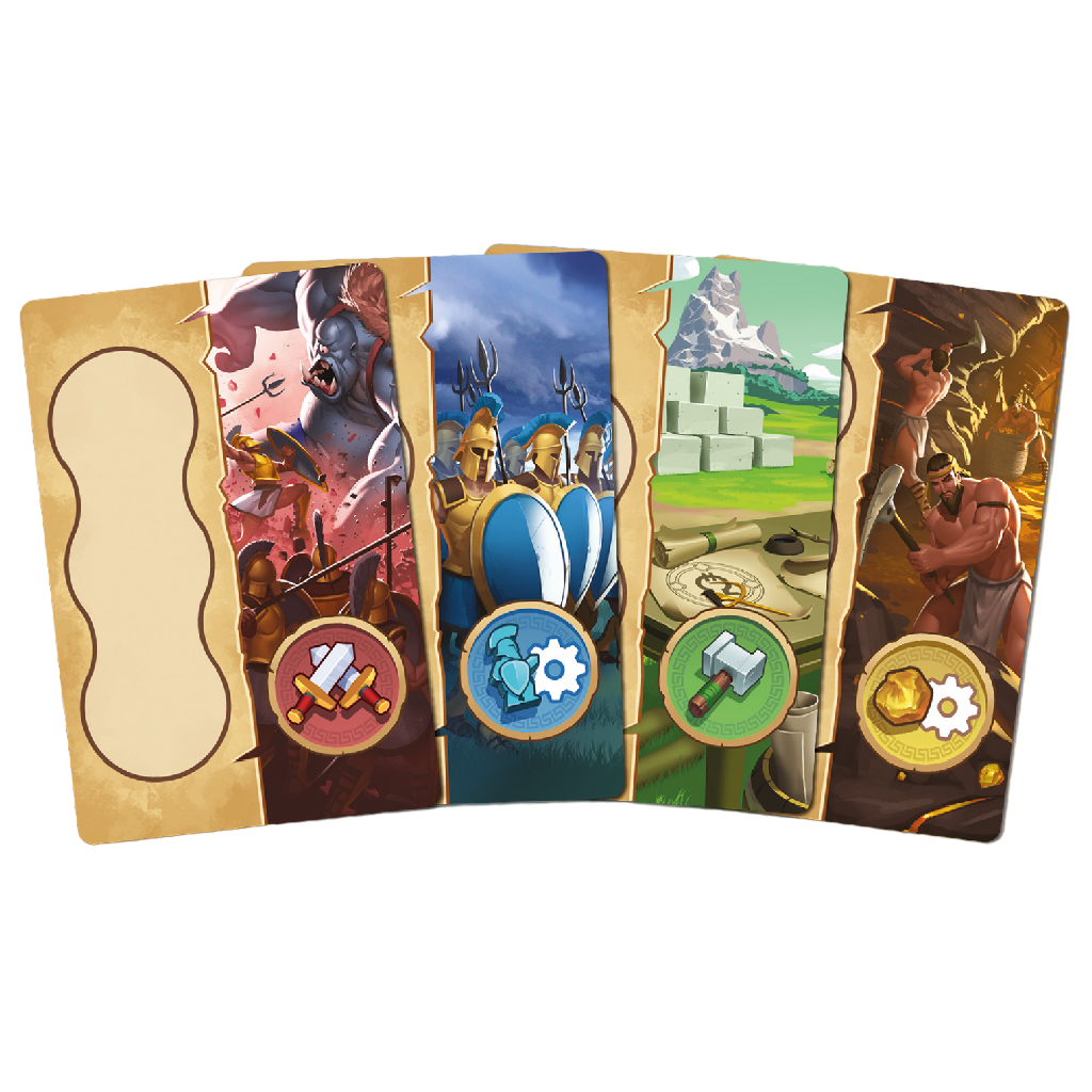 Orichalcum island exploration board game cards