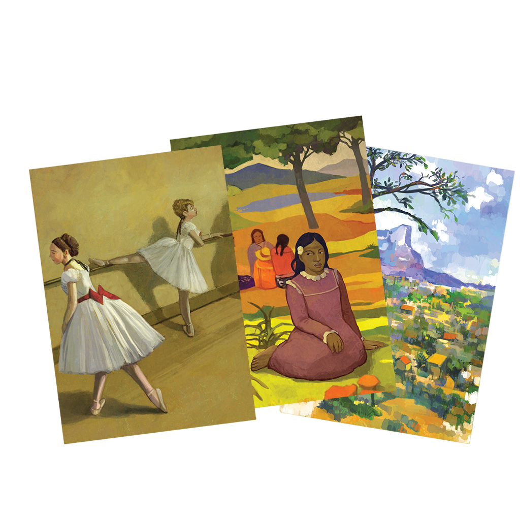Colors of Paris Board Game art Cards