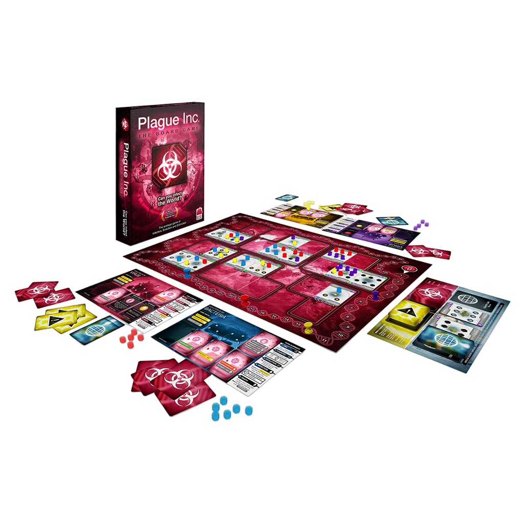 Plague Inc: The Board Game strategic infection baord game play set up