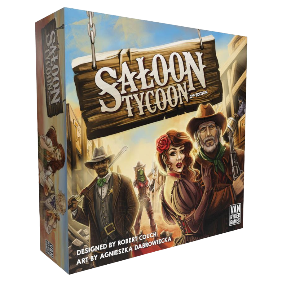 Saloon Tycoon tile laying city building board game box front