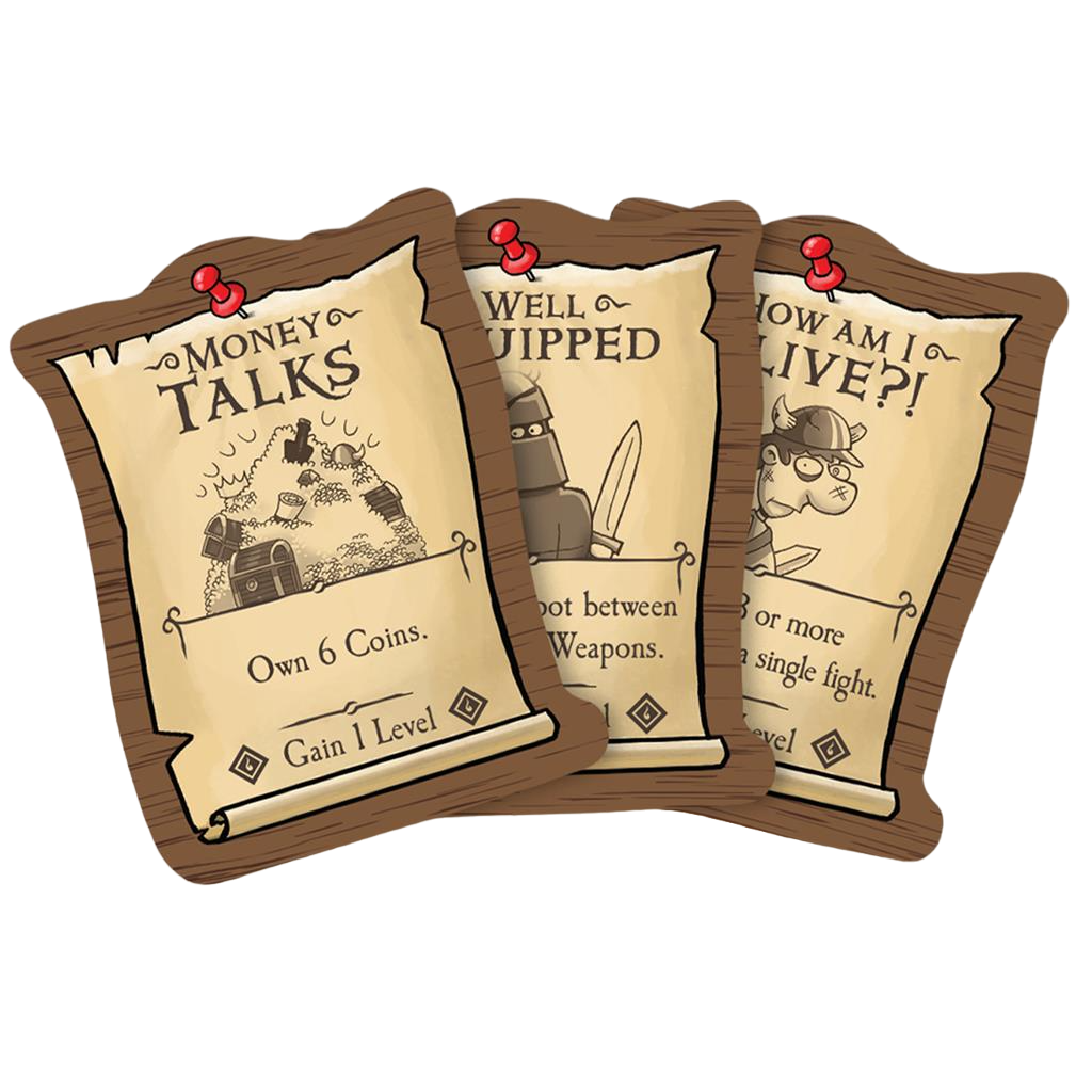 Munchkin Dungeon side quest crawling funny board game task tokens