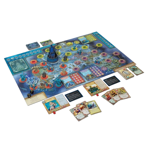 World of Warcraft: Wrath of the Lich King strategy board game play set up