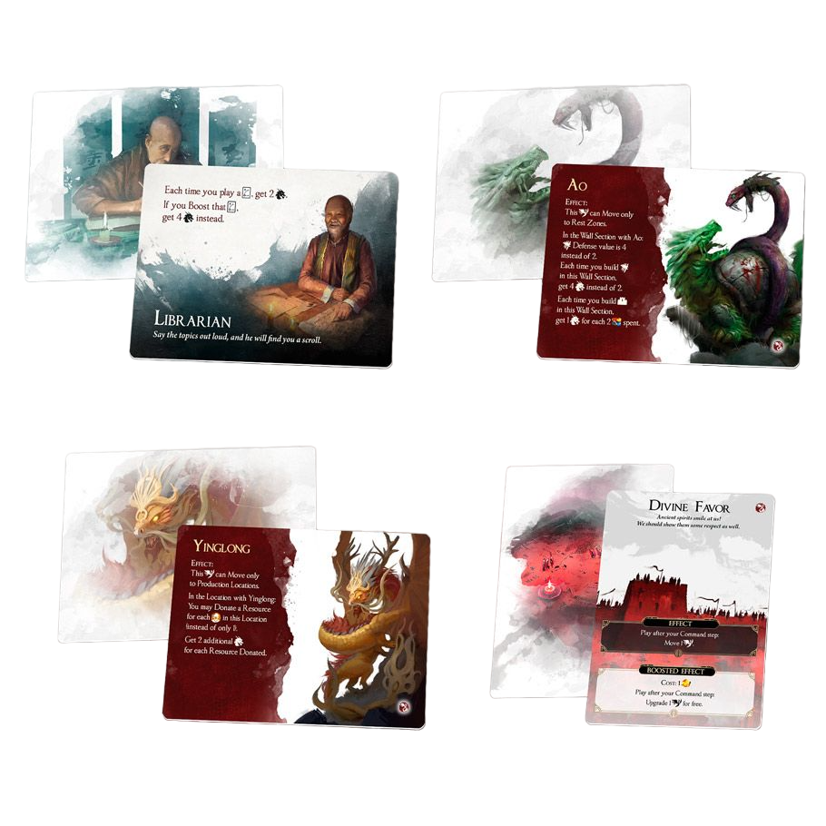 The Great Wall: Ancient Beasts strategy Board Game Expansion cards