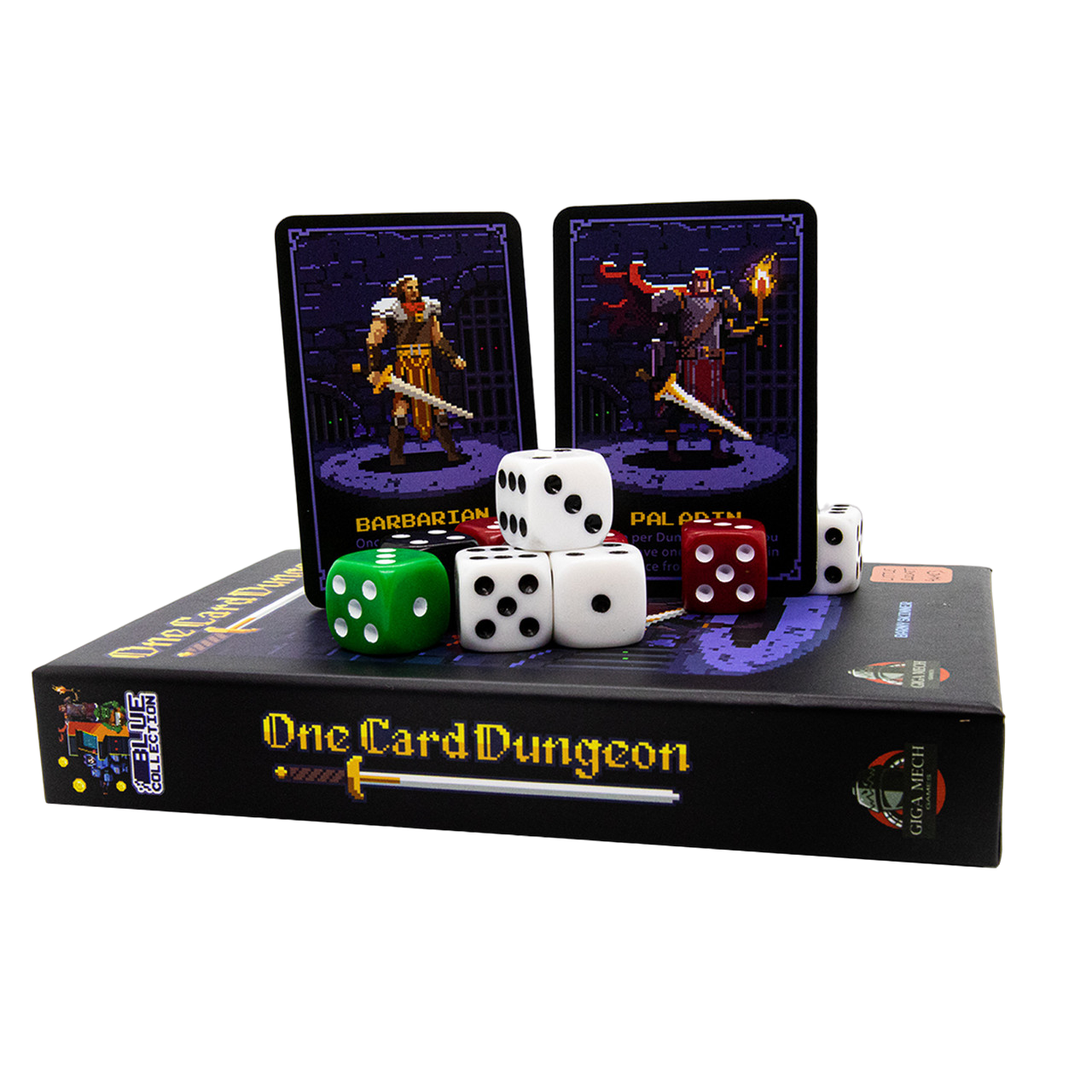 one card dungeon board game bundle boxes side