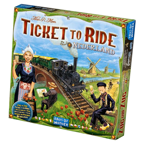 Ticket to Ride: Nederland family strategy board game expansion box front