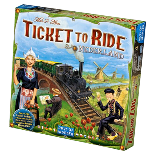 Ticket to Ride: Nederland family strategy board game expansion box front