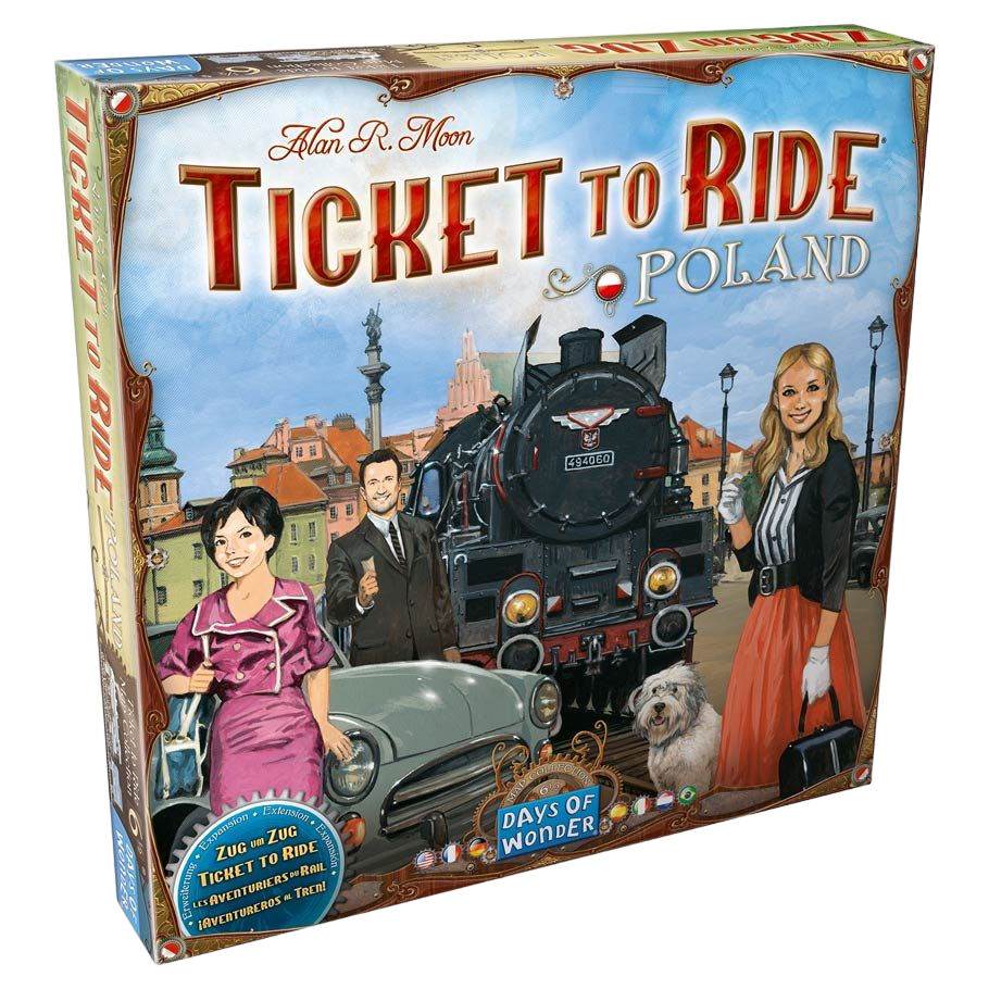 Ticket to Ride: Poland family strategy board game expansion box front