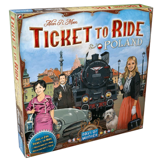 Ticket to Ride: Poland family strategy board game expansion box front