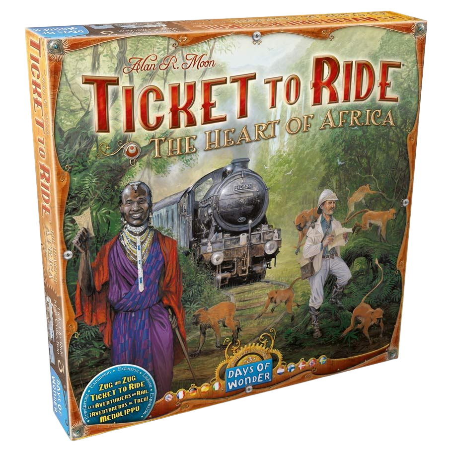 Ticket to Ride: Africa family strategy board game expansion box front