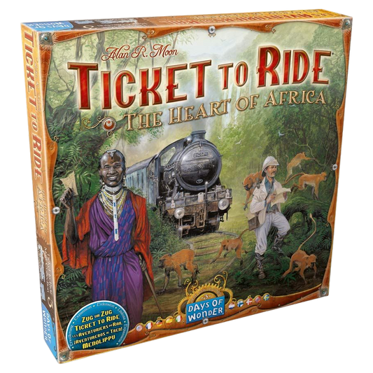 Ticket to Ride: Africa family strategy board game expansion box front