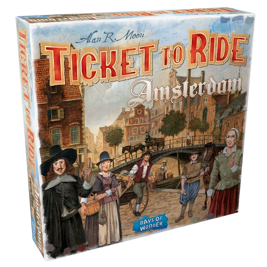 Ticket to Ride: Amsterdam family strategy board game expansion box front