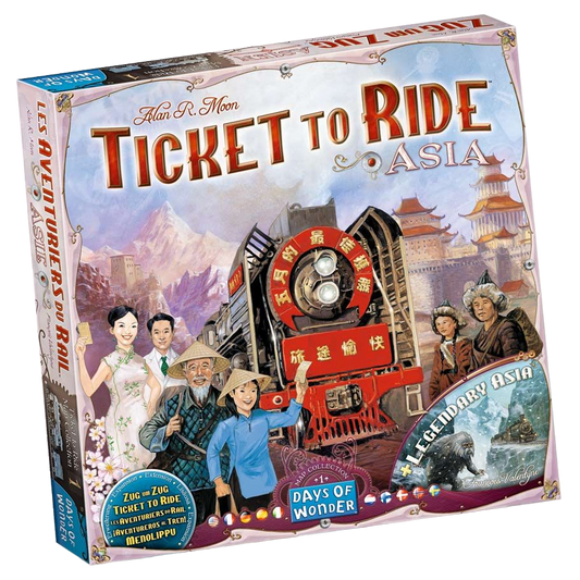 Ticket to Ride: Asia family strategy board game expansion box front