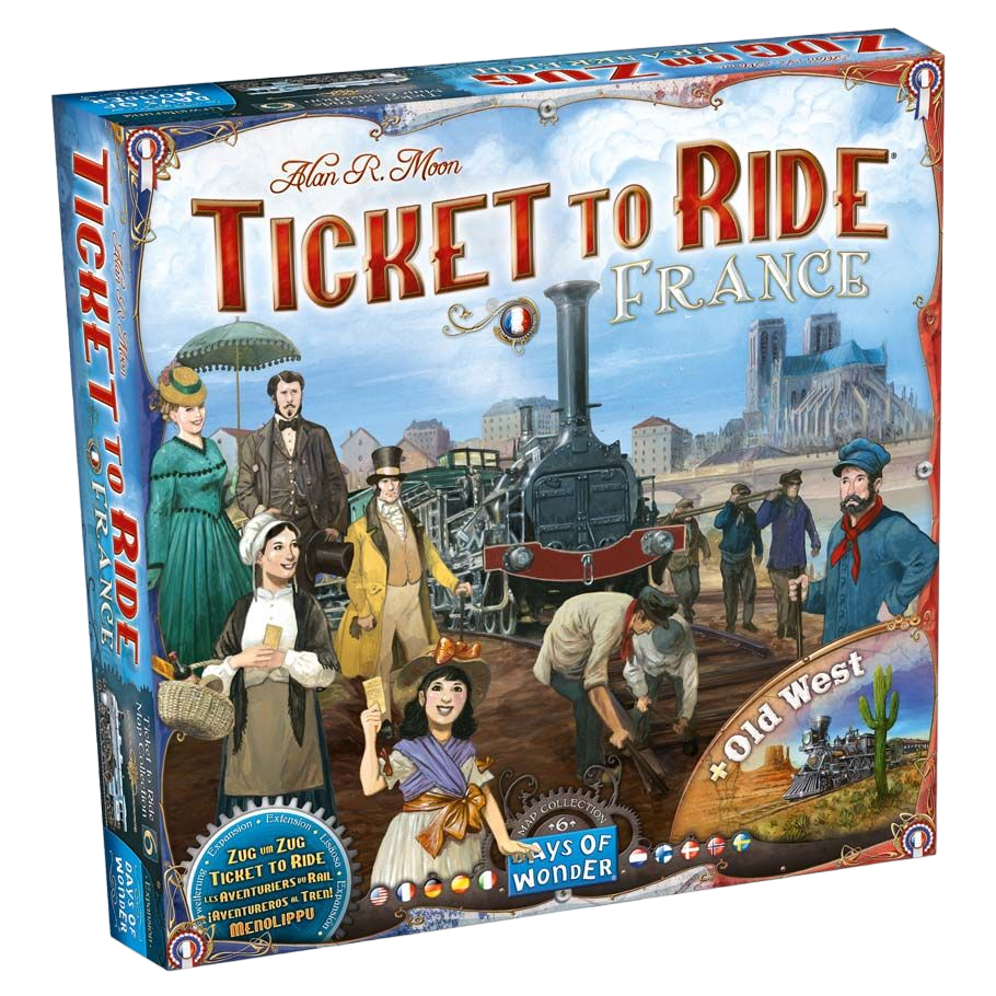 Ticket to Ride: France family strategy board game expansion box front