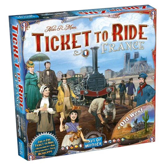 Ticket to Ride: France family strategy board game expansion box front
