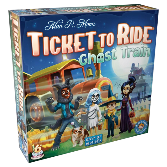 Ticket to Ride: Ghost Train family strategy board game box front