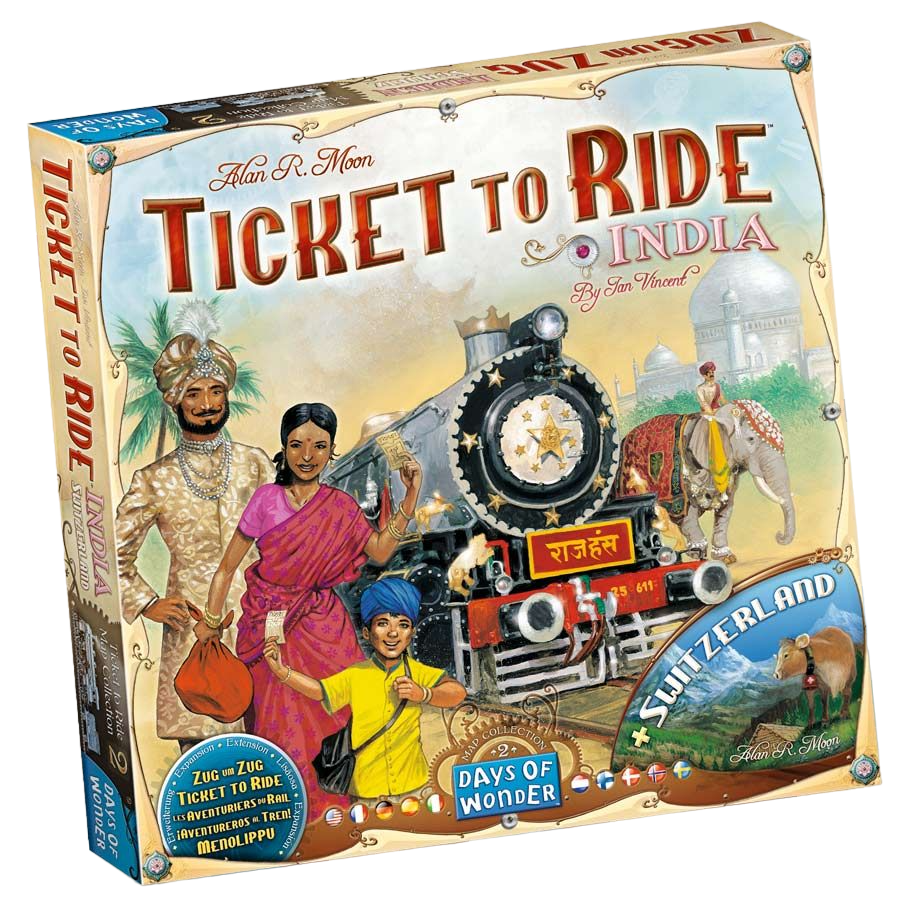 Ticket to Ride: India family strategy board game expansion box front