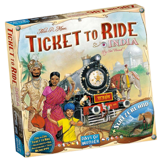 Ticket to Ride: India family strategy board game expansion box front
