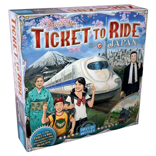 Ticket to Ride: Japan & Italy family strategy board game expansion box front
