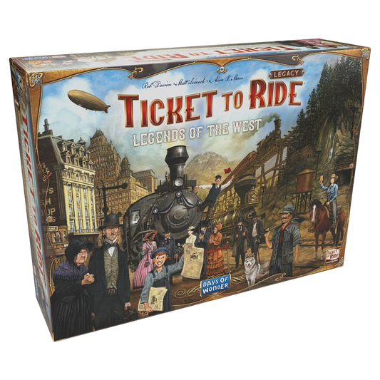 Ticket to Ride legacy legends of the west family strategy board game box front