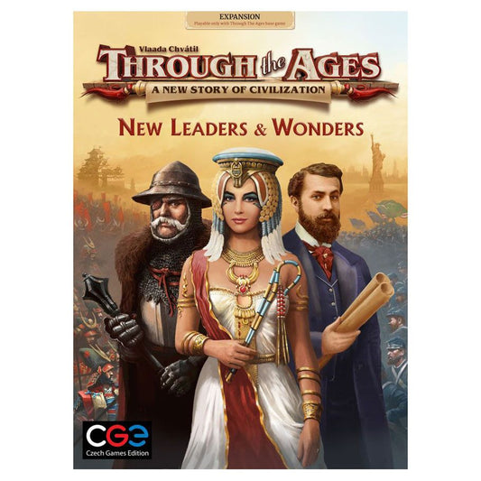 Through the Ages: New Leaders & Wonders Expansion board game box front