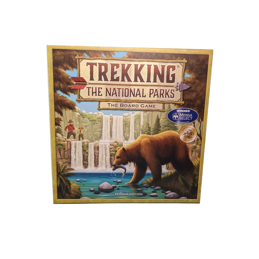 Trekking the National Parks family adventure educational board game box front