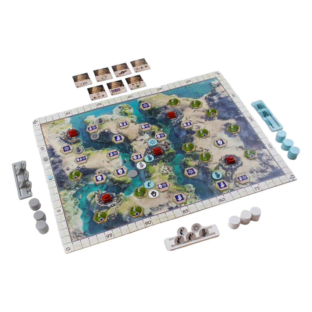 Babylonia Board Game Play set up