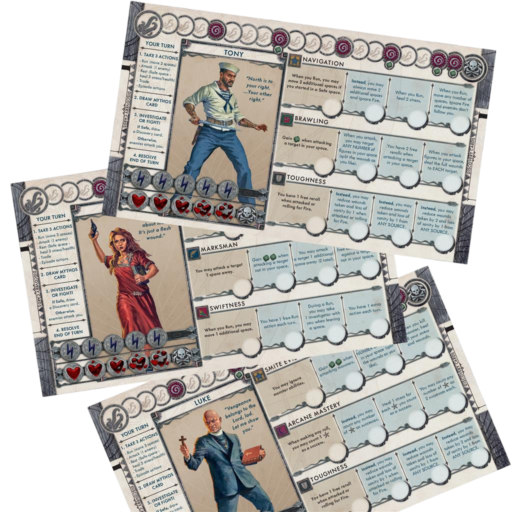 Cthulhu: Death May Die - Season 2 Board Game Expansion Character Cards