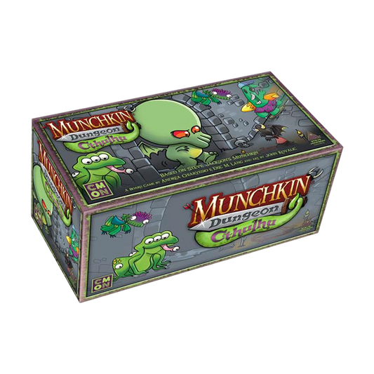 Munchkin Dungeon cthulhu crawling funny board game box cover