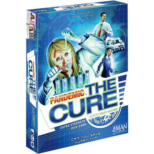 Pandemic: the cure cooperative dice based board game box front