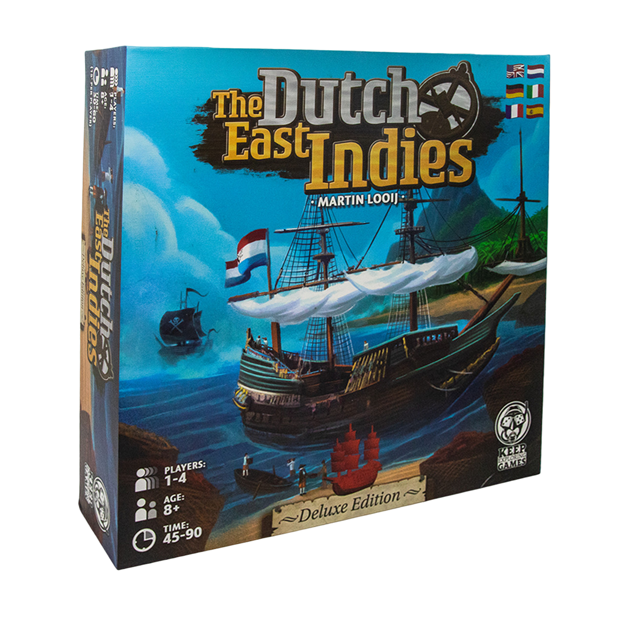 The Dutch East Indies: Deluxe Edition adventure strategy board game box front