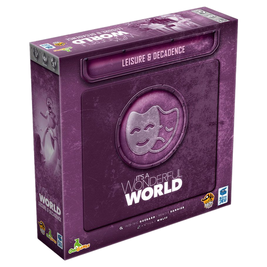 It's a Wonderful World: Leisure & Decadence strategy board game Expansion box cover front