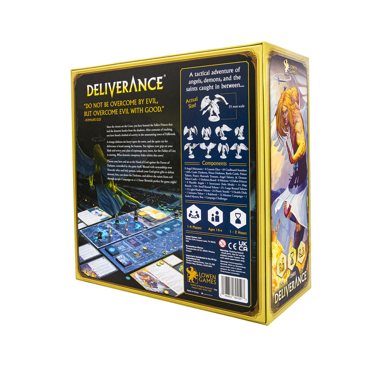 Deliverance - Deluxe Edition Fantasy Board Game Box Back