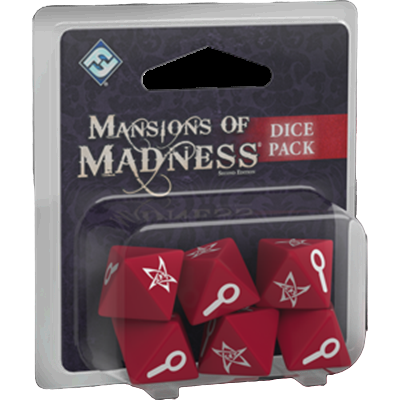 Mansions of Madness Second Edition cooperative app driven mystery board game dice pack upgrade expansion