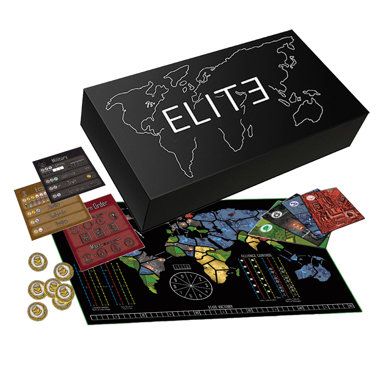 Elite Strategy Board Game Play Contents