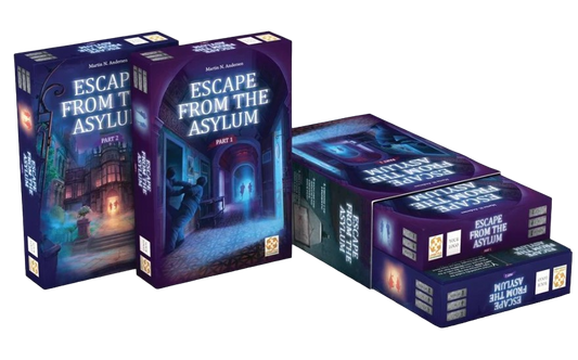 Escape from the Asylum Escape Room in a Box Board Game Boxes