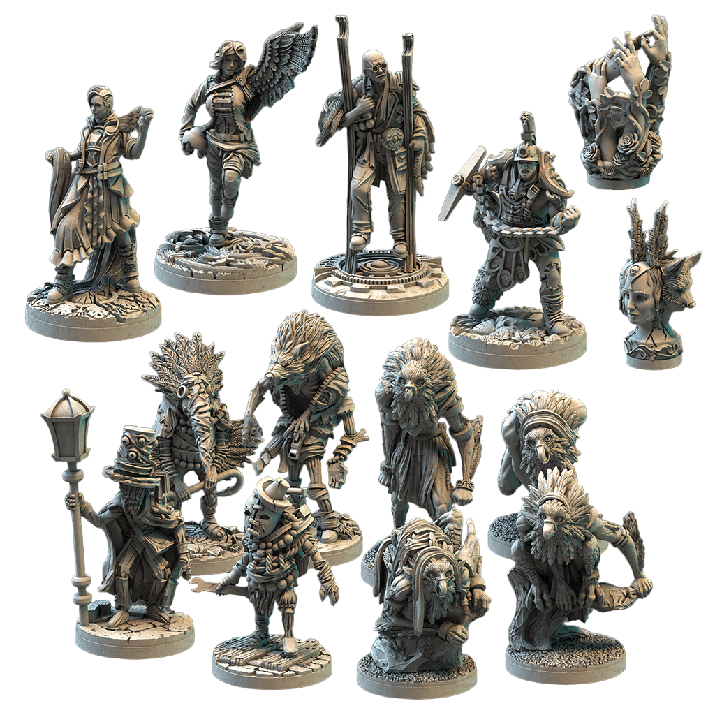 Etherfields Fantasy Board Game Box Miniatures