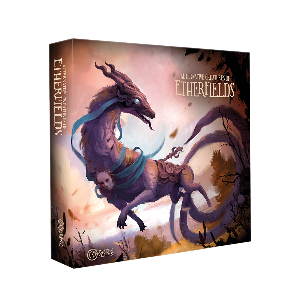 Etherfields: Alternative Creatures of Etherfields Fantasy Board Game Expansion Box Front