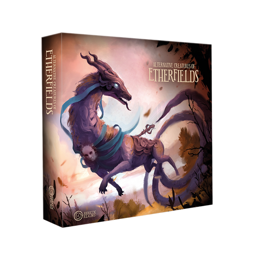 Etherfields: Alternative Creatures of Etherfields Fantasy Board Game Expansion Box Front