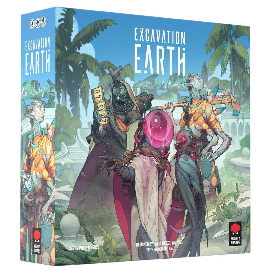 Excavation Earth Board Game Box Front